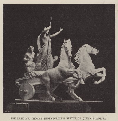 Den framlidne herr Thomas Thornycrofts staty av drottning Boadicea av English Photographer