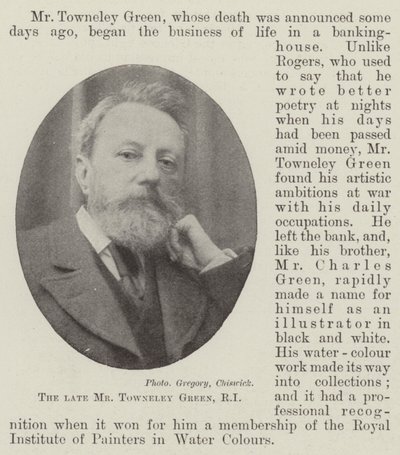 Den framlidne Mr Towneley Green, RI av English Photographer