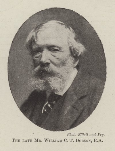 Den framlidne herr William C T Dobson, RA av English Photographer