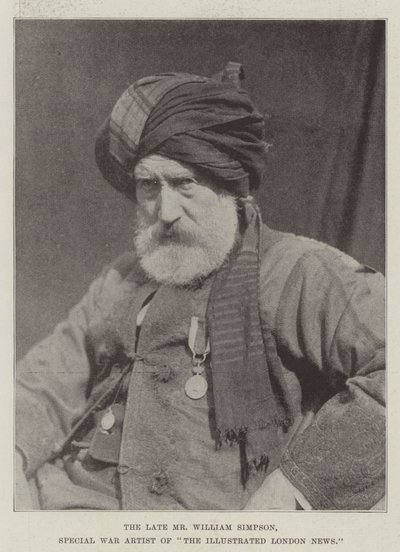 Den bortgångne Mr William Simpson, Special War Artist of The Illustrated London News av English Photographer