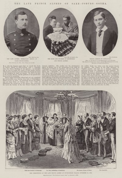 Den framlidne prins Alfred av Saxe-Coburg-Gotha av English Photographer