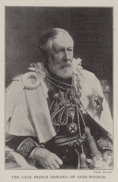 Den bortgångne prins Edward av Saxe-Weimar av English Photographer