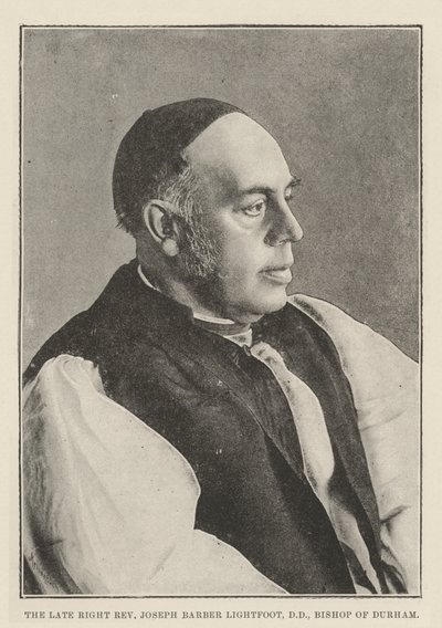 Den framlidne höger pastor Joseph Barber Lightfoot, DD, biskop av Durham av English Photographer
