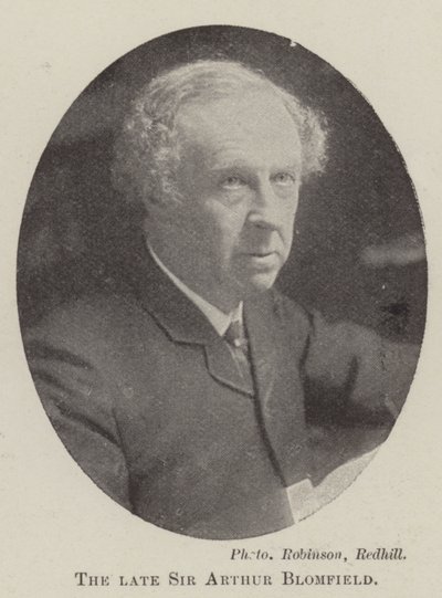 Den bortgångne Sir Arthur Blomfield av English Photographer