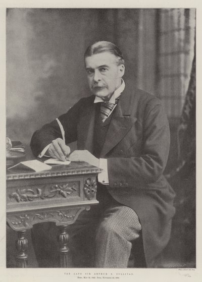 Den bortgångne Sir Arthur S Sullivan av English Photographer
