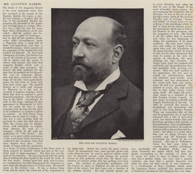 Den bortgångne Sir Augustus Harris av English Photographer