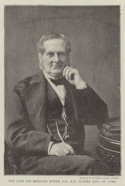 Den bortgångne Sir Bernard Burke, CB, KP, Ulster King of Arms av English Photographer