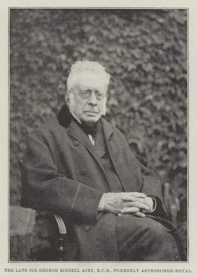 Den bortgångne Sir George Biddell Airy, KCB, tidigare Astronomer-Royal av English Photographer