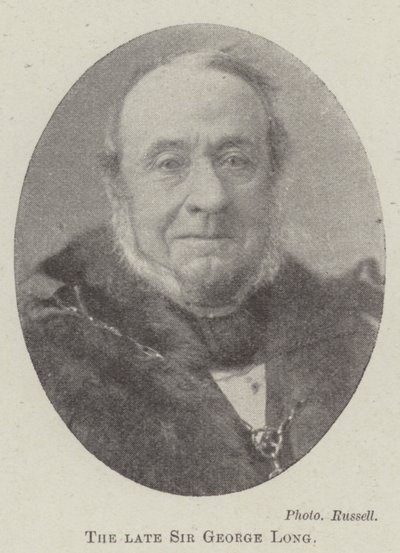 Den bortgångne Sir George Long av English Photographer
