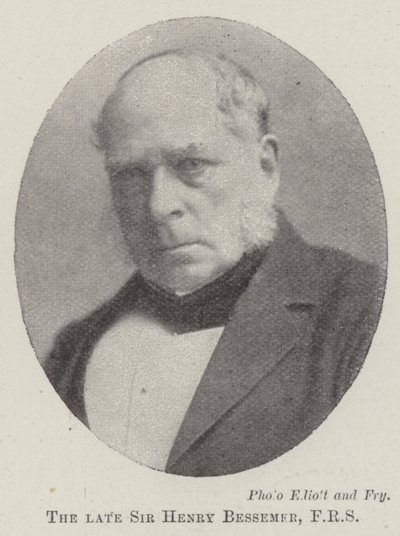 Den framlidne Sir Henry Bessemer, FRS av English Photographer