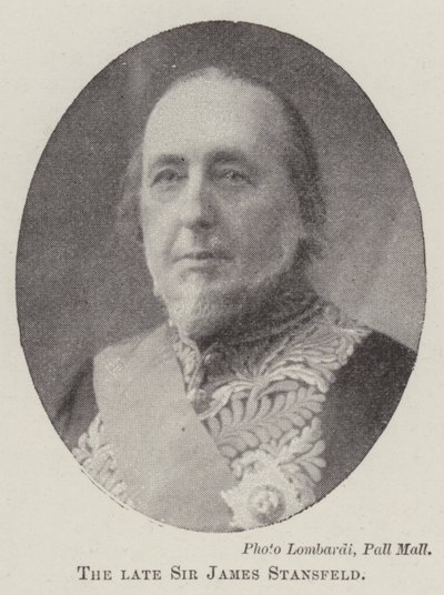 Den bortgångne Sir James Stansfeld av English Photographer