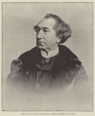 Den avlidne Sir John Macdonald, Kanadas premiärminister av English Photographer
