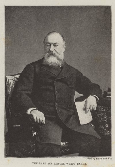 Den bortgångne Sir Samuel White Baker av English Photographer
