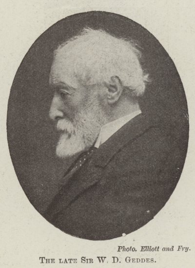 Den framlidne Sir W D Geddes av English Photographer