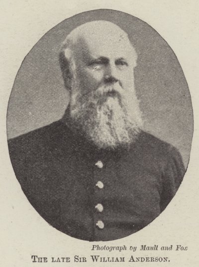Den bortgångne Sir William Anderson av English Photographer