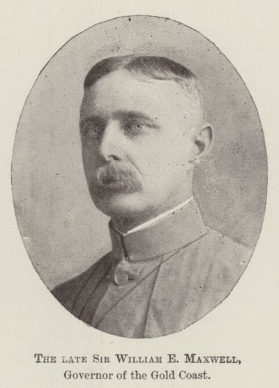Den bortgångne Sir William E Maxwell, guvernör på Guldkusten av English Photographer