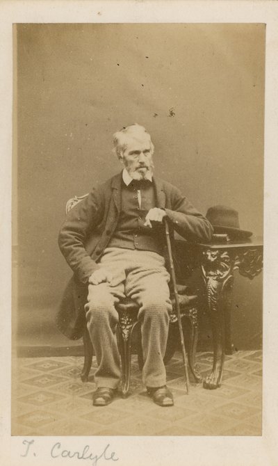Thomas Carlyle av English Photographer