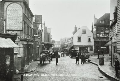 Three Tuns Old Kings Head, Surrey Street, Croydon: allmän bild, 1885 av English Photographer