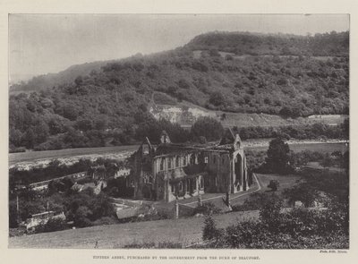 Tintern Abbey, köpt av regeringen från hertigen av Beaufort av English Photographer