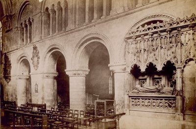 Graven av Prior Rahere, grundare av St Bartholomews Hospital av English Photographer