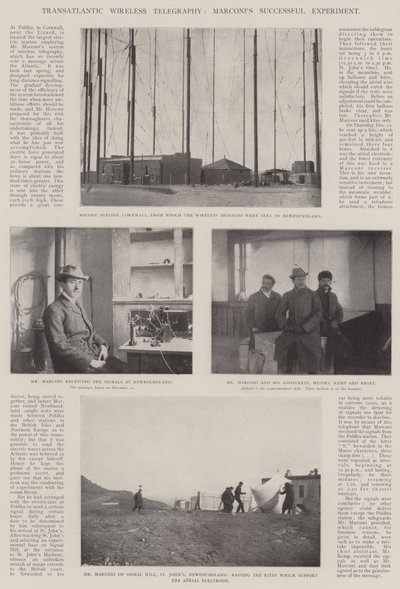 Transatlantic Wireless Telegraphy, Marconis framgångsrikt experiment av English Photographer