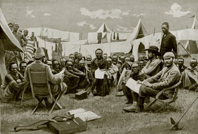 Fördragsslutande i Östafrika (s/v foto) av English Photographer
