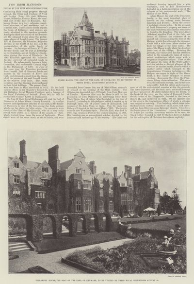 Två irländska herrgårdar besökta av hertigen och hertiginnan av York av English Photographer
