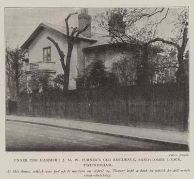 Under the Hammer, J M W Turners Old Residence, Sandycombe Lodge, Twickenham av English Photographer