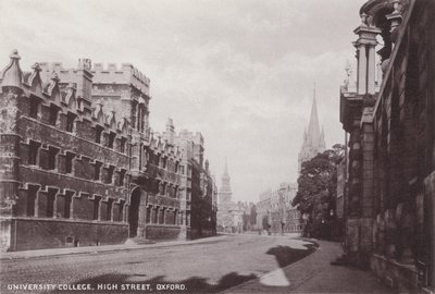 University College, High Street, Oxford av English Photographer