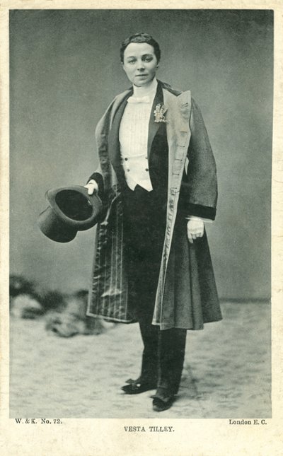Vesta Tilley (s/v foto) av English Photographer