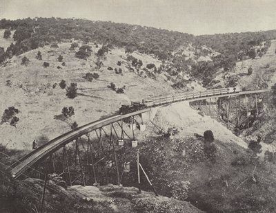 Viadukt på Adelaide till Melbourne Railway av English Photographer