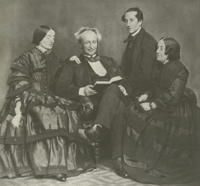 Viktoriansk familjegrupp, 1857 av English Photographer