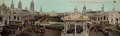 Utsikt från Dectorative Arts Palace, fransk-brittisk utställning, London, 1908 av English Photographer