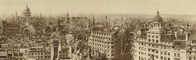 Utsikt över London till från toppen av monumentet av English Photographer