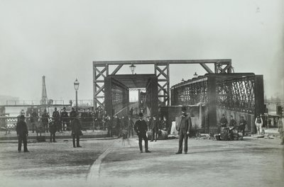 Utsikt över Woolwich Ferry, 1889 av English Photographer