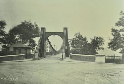 Utsikt över Old Lambeth Bridge, 1897 av English Photographer