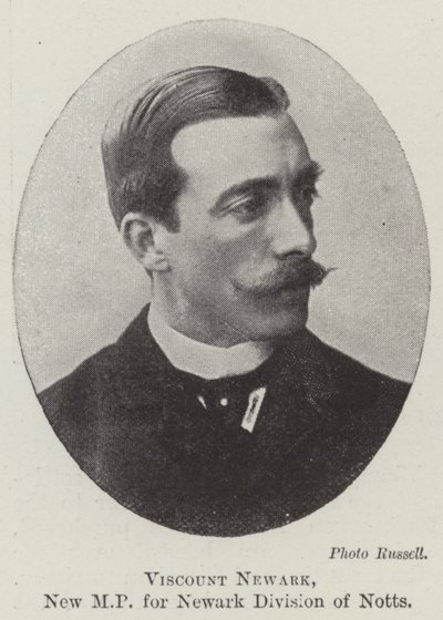 Viscount Newark, ny MP för Newark Division of Notts av English Photographer