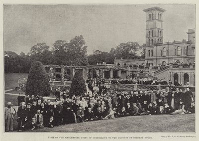 Besök av Manchester Unity of Oddfellows till Grounds of Osborne House av English Photographer