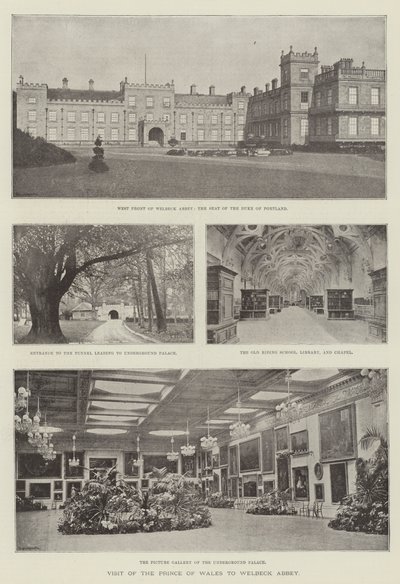 Besök av prinsen av Wales i Welbeck Abbey av English Photographer