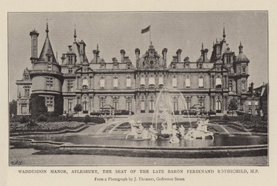 Waddesdon Manor, Aylesbury, säte för framlidne baron Ferdinand Rothschild, MP av English Photographer