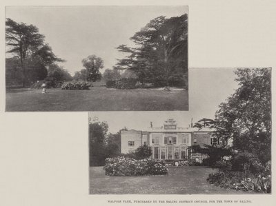 Walpole Park, köpt av Ealing District Council för staden Ealing av English Photographer