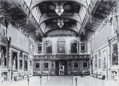 Waterloo Chamber, Windsor Castle (s/v foto) av English Photographer