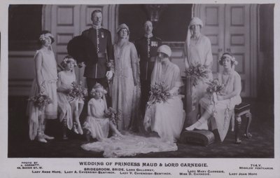 Prinsessan Mauds och Lord Carnegies bröllop (s/v foto) av English Photographer