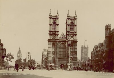 Västra fronten av Westminster Abbey av English Photographer