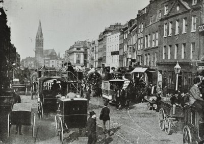 Whitechapel High Street, österut, 1890 av English Photographer