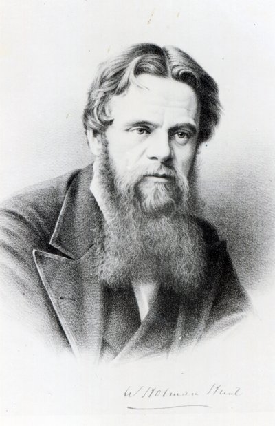 William Holman Hunt, gravyr efter ett fotografi, c.1865 av English Photographer