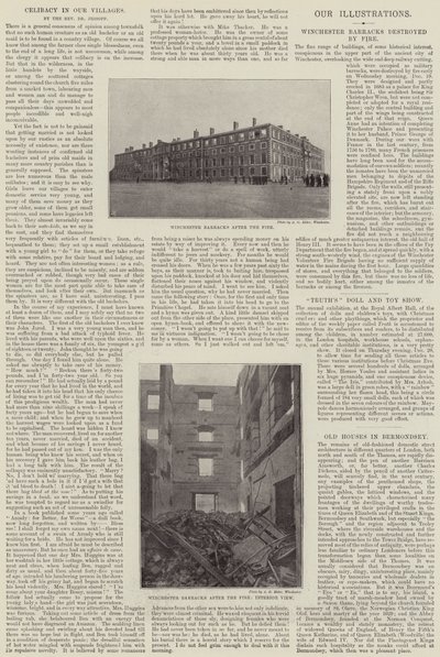 Winchester Barracks förstördes av brand av English Photographer