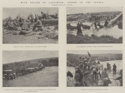 Med Buller till Ladysmith, Scener på Tugela av English Photographer