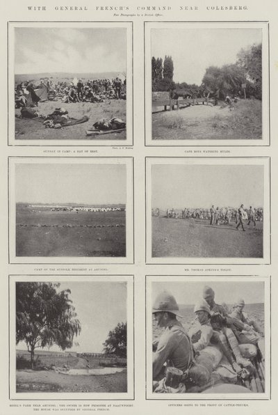 Med General Frenchs Command nära Colesberg av English Photographer