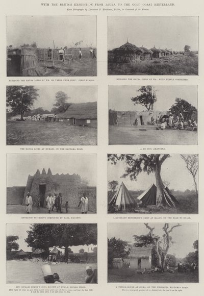 Med den brittiska expeditionen från Accra till Gold Coast Inland av English Photographer